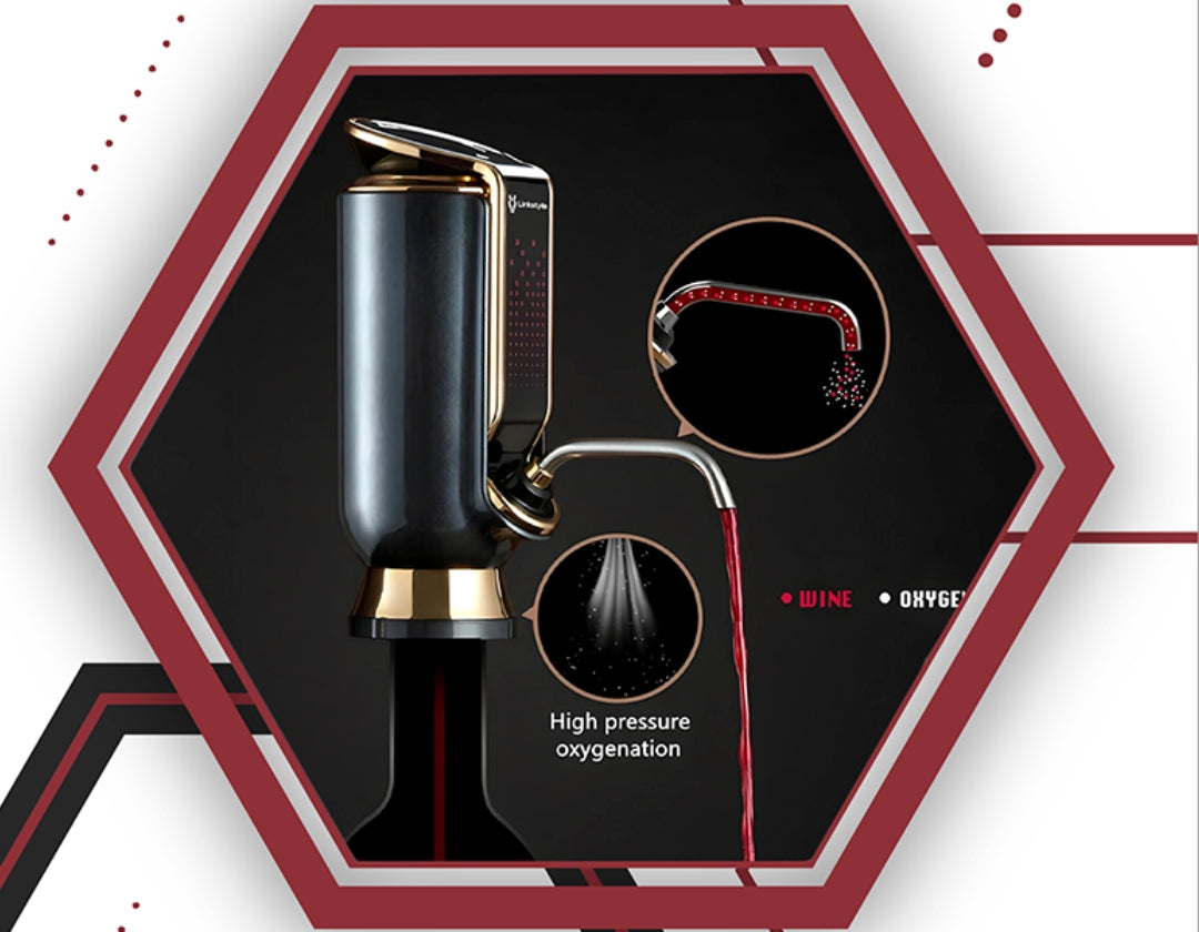 Optimizes wine aeration, softens tannins, and unlocks flavors for an enhanced tasting experience.