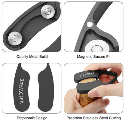 Magnetic Metal Wine Foil Cutter