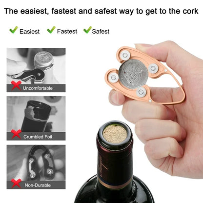 Magnetic Metal Wine Foil Cutter